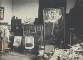 Интерьер мастерской В.М.Васнецова 25 июля 1926 года