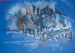 Александр Драговой. Альпы. Вид на гору Гримминг Александр Драговой. Альпы. Вид на гору Гримминг