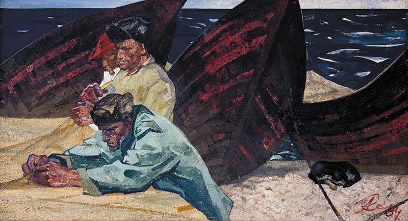 А.В. Казанский (1935-2011). Рыбаки Байкала. 1964-1966