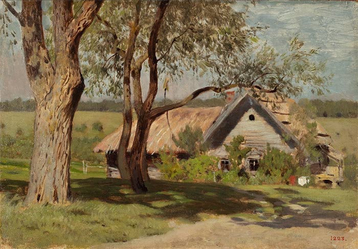 Левитан И.И. Домик с ракитами. Первая половина 1880-х.