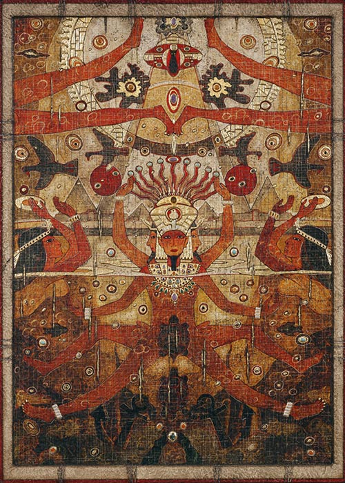 Д.Н. Санджиев. Желтый скол (часть триптиха). 1996