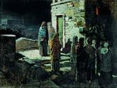 Выход Христа с учениками с Тайной вечери в Гефсиманский сад. 1888