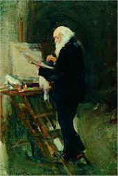 Н.П. УЛЬЯНОВ. Художник Н.Н. Ге за работой. 1895 Н.П. УЛЬЯНОВ. Художник Н.Н. Ге за работой. 1895