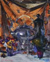 Натюрморт с чайником. 1930-е (?) Натюрморт с чайником. 1930-е (?)