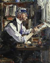 Портрет гравера Уильяма Уотта. 1924 Портрет гравера Уильяма Уотта. 1924