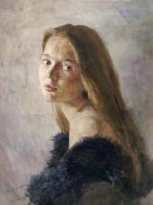 Сергей АНДРИЯКА. Портрет Наташи. 1988 Сергей АНДРИЯКА. Портрет Наташи. 1988