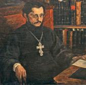 ТЯЖЁЛЫЕ ДУМЫ. ПОРТРЕТ СВЯЩЕННИКА С.Н. ДУРЫЛИНА. 1926