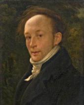 АЛЕКСАНДР ВАРНЕК. АВТОПОРТРЕТ, ОСВЕЩЕННЫЙ СЗАДИ. 1816