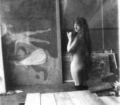 МОДЕЛЬ В МАСТЕРСКОЙ МУНКА В БЕРЛИНЕ. 1902