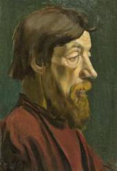 ЕЛЕНА КОНСТАНТИНОВНА ЭВЕНБАХ. 1889–1981. МУЖСКАЯ ГОЛОВА. 1919 ЕЛЕНА КОНСТАНТИНОВНА ЭВЕНБАХ. 1889–1981. МУЖСКАЯ ГОЛОВА. 1919
