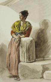 ИТАЛЬЯНКА В ЖЕЛТОЙ ШАЛИ. 1832. ИЗ «ИТАЛЬЯНСКОГО АЛЬБОМА» ИТАЛЬЯНКА В ЖЕЛТОЙ ШАЛИ. 1832. ИЗ «ИТАЛЬЯНСКОГО АЛЬБОМА»
