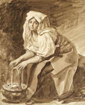 ИТАЛЬЯНКА, ГРЕЮЩАЯ РУКИ НАД УГЛЯМИ. КОНЕЦ 1820-Х. ИЗ «ИТАЛЬЯНСКОГО АЛЬБОМА» ИТАЛЬЯНКА, ГРЕЮЩАЯ РУКИ НАД УГЛЯМИ. КОНЕЦ 1820-Х. ИЗ «ИТАЛЬЯНСКОГО АЛЬБОМА»