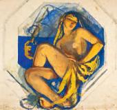 Зинаида СЕРЕБРЯКОВА. Одалиска (Индия). Около 1915 Зинаида СЕРЕБРЯКОВА. Одалиска (Индия). Около 1915
