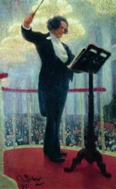 И.Е. РЕПИН. Портрет композитора А.Г. Рубинштейна. 1909–1915 И.Е. РЕПИН. Портрет композитора А.Г. Рубинштейна. 1909–1915