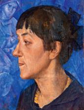 Кузьма ПЕТРОВ-ВОДКИН. Портрет жены художника. 1921 Кузьма ПЕТРОВ-ВОДКИН. Портрет жены художника. 1921