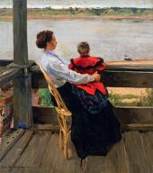Сергей ВИНОГРАДОВ. Дача на Волге. 1901 Сергей ВИНОГРАДОВ. Дача на Волге. 1901