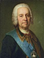 НЕИЗВЕСТНЫЙ ХУДОЖНИК ПЕРВОЙ ПОЛОВИНЫ XVIII ВЕКА.  ПОРТРЕТ ГРАФА А.И. УШАКОВА