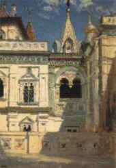 В.Д. ПОЛЕНОВ. ТЕРЕМНОЙ ДВОРЕЦ. НАРУЖНЫЙ ВИД. 1877