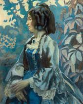 В.Э. БОРИСОВ-МУСАТОВ. Портрет дамы в голубом платье. 1902 В.Э. БОРИСОВ-МУСАТОВ. Портрет дамы в голубом платье. 1902