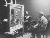 В.А. Серов за работой над портретом Левитана в его московской мастерской. 1892–1893 В.А. Серов за работой над портретом Левитана в его московской мастерской. 1892–1