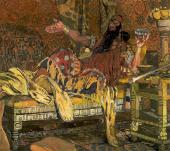 Портрет Ф.И. Шаляпина в роли Олоферна в опере А. Серова «Юдифь». 1908 Портрет Ф.И. Шаляпина в роли Олоферна в опере А. Серова «Юдифь». 1908