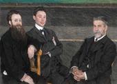 Групповой портрет служащих петербургских Императорских театров. 1906 Групповой портрет служащих петербургских Императорских театров. 1906