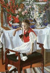 Девочка и фарфор (Фрося). 1916 Девочка и фарфор (Фрося). 1916