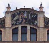 Поклонение природе. Декоративное панно фасада гостиницы «Метрополь» (1898–1905) Поклонение природе. Декоративное панно фасада гостиницы «Метрополь» (1898–1905)