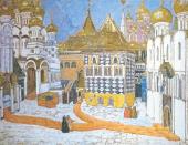 Площадь в Кремле. Эскиз декорации к опере М.П. Мусоргского «Борис Годунов» Мариинский театр. Санкт-Петербург. 1911 Площадь в Кремле. Эскиз декорации к опере М.П. Мусоргского «Борис Годунов»