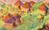 Е.Е. Лансере. В Ногайской степи. 1928