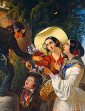 Итальянская сцена (Букет для Мадонны). 1841 Итальянская сцена (Букет для Мадонны). 1841