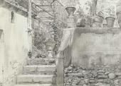 Улица в Риме (Via Ponte Pinciano). 1843 Улица в Риме (Via Ponte Pinciano). 1843
