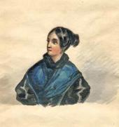 М.Ю. Лермонтов. Портрет В.А. Лопухиной. 1835–1838 (?) М.Ю. Лермонтов. Портрет В.А. Лопухиной. 1835–1838 (?)