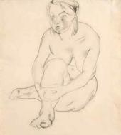 А.А. Дейнека. Сидящая натурщица. 1923 А.А. Дейнека. Сидящая натурщица. 1923