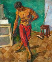 П.П. Кончаловский. Полотер. 1946
