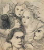 В.Н. Чекрыгин. Лица. 1920 В.Н. Чекрыгин. Лица. 1920