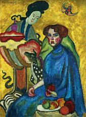 И.И.МАШКОВ. Портрет Евгении Ивановны Киркальди. 1910
