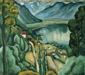 И.И.МАШКОВ. Женевское озеро. Глион. 1914