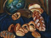 П.П.КОНЧАЛОВСКИЙ. Хлебы на синем. 1913
