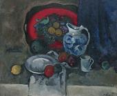 А.В.КУПРИН. Натюрморт с красным подносом и кувшином. 1930