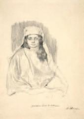 Натурщица в восточном покрывале. 1884