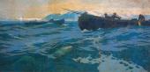 КОНСТАНТИН КОРОВИН. ЛОВЛЯ РЫБЫ НА МУРМАНСКОМ МОРЕ. 1896