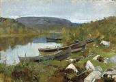 ВАСИЛИЙ ПЕРЕПЛЕТЧИКОВ. БАЗАР В АРХАНГЕЛЬСКЕ. 1902
