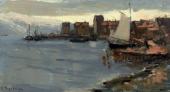 КОНСТАНТИН КОРОВИН. ГАВАНЬ В НОРВЕГИИ. 1894