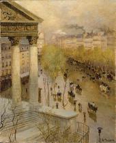 ФРИЦ ТАУЛОВ. БУЛЬВАР МАДЛЕН В ПАРИЖЕ. 1895 ФРИЦ ТАУЛОВ. БУЛЬВАР МАДЛЕН В ПАРИЖЕ. 1895