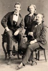 ЮХАН СВЕНДСЕН, ЭДВАРД ГРИГ И ЭДМУНД НОЙПЕРТ. ФОТОГРАФИЯ ЮХАН СВЕНДСЕН, ЭДВАРД ГРИГ И ЭДМУНД НОЙПЕРТ. ФОТОГРАФИЯ