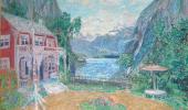 АЛЕКСАНДР ГОЛОВИН. Г. ИБСЕН. ДОЧЬ МОРЯ. ЭСКИЗ ДЕКОРАЦИИ. ДОМ ДОКТОРА ВАНГЕЛЯ АЛЕКСАНДР ГОЛОВИН. Г. ИБСЕН. ДОЧЬ МОРЯ. ЭСКИЗ ДЕКОРАЦИИ. ДОМ ДОКТОРА ВАНГЕЛЯ