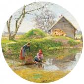 Прачки у пруда. Жабовщизна. 1900-е Прачки у пруда. Жабовщизна. 1900-е