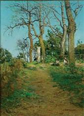 Тру-Луэт. Огородницы в саду. 1890-е Тру-Луэт. Огородницы в саду. 1890-е
