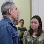 Встреча художника Александра Драгового со зрителями на выставке "Полина Волович. Остановившая время…" в Доме-музее Марины Цветаевой